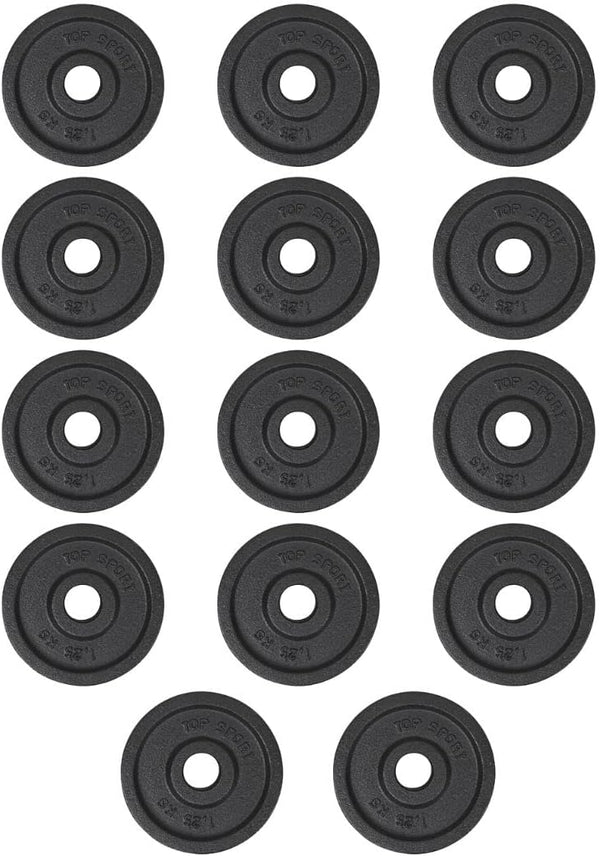 Cast Iron 30mm Weight Plates Set 14 x 1.25kg