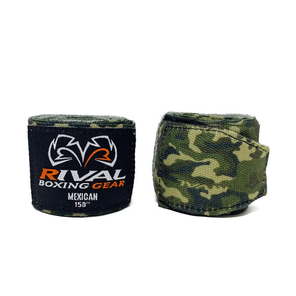 Rival Camo Handwraps Mexican extra stretch boxing wraps army green