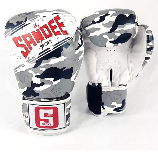 Sandee Sport Boxing Gloves Camo Grey