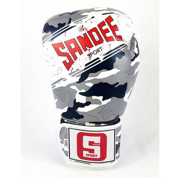 Sandee Sport Boxing Gloves Camo Grey