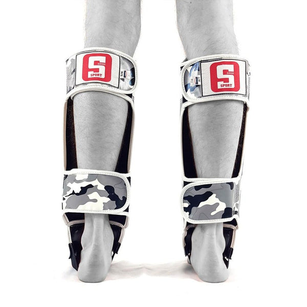 Sandee Sport Slim Shinguards Camo Grey