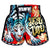 TUFF MSC126 Retro Shorts Red Furious Tiger