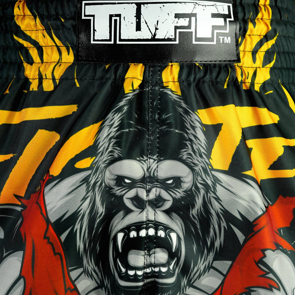 RMS122 TUFF High-Cut Retro Muaythai Shorts The Gigantic Beast
