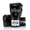 Fairtex BGL6 Lace-up Competition Boxing Gloves - Black