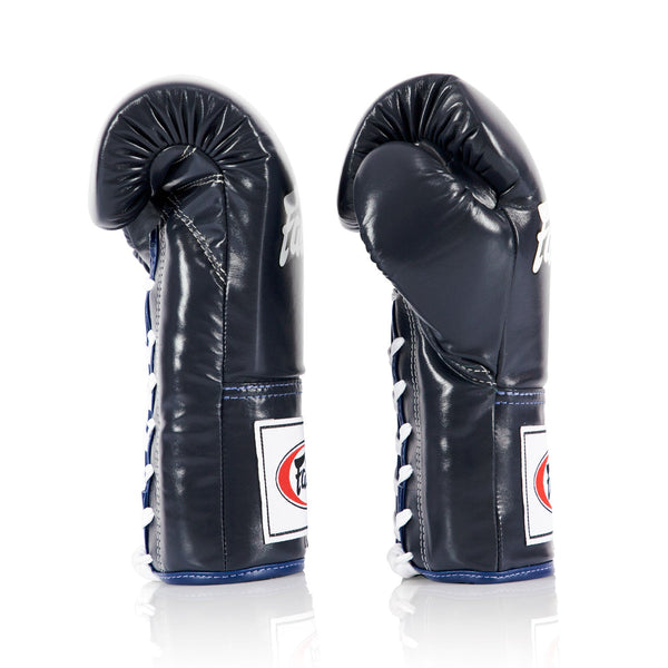 Fairtex BGL6 Lace-up Competition Boxing Gloves - Blue