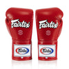 Fairtex BGL6 Lace-up Competition Boxing Gloves - Red