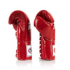 Fairtex BGL6 Lace-up Competition Boxing Gloves - Red