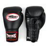 Twins BGLL1 Lace-up Boxing Gloves Black
