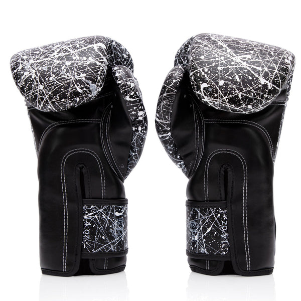 Fairtex BGV14PT Painter Microfibre Boxing Gloves - Black-White