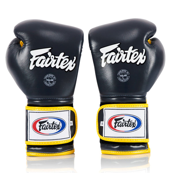 BGV9 Fairtex Mexican Style Boxing Gloves Blue-Yellow