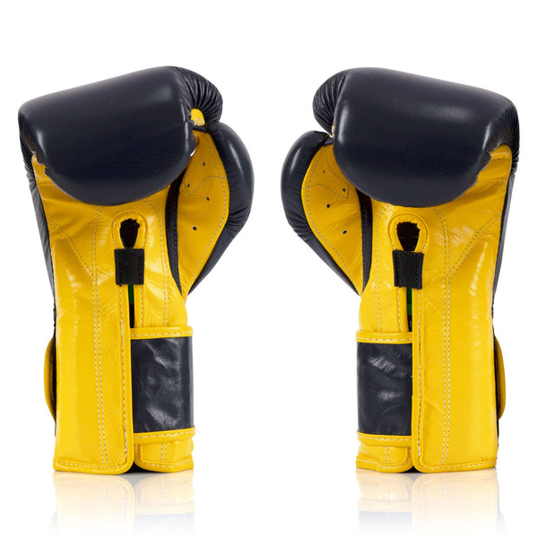 BGV9 Fairtex Mexican Style Boxing Gloves Blue-Yellow
