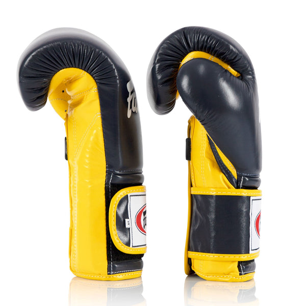 BGV9 Fairtex Mexican Style Boxing Gloves Blue-Yellow