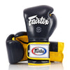 BGV9 Fairtex Mexican Style Boxing Gloves Blue-Yellow