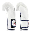 BGV9 Fairtex Mexican Style Boxing Gloves White