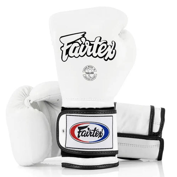BGV9 Fairtex Mexican Style Boxing Gloves White