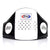 BPV1 Fairtex Standard Leather Belly Pad White-Black