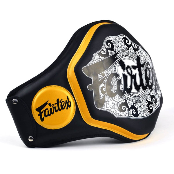 Fairtex BPV3 Microfiber Belly Pad Black-Gold