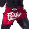 BS1704 Fairtex Slim Fit Muaythai Shorts Red-White