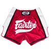 BS1704 Fairtex Slim Fit Muaythai Shorts Red-White