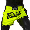Fairtex BS1706 Slim Fit Muaythai Shorts - Lime Green