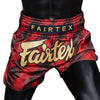 Fairtex BS1919 Muaythai Shorts - Red Stealth
