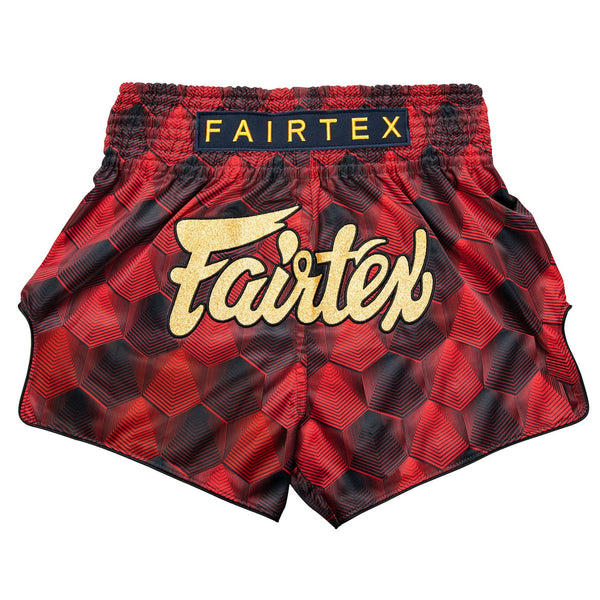 BS1919 Fairtex Muaythai Shorts Red Stealth