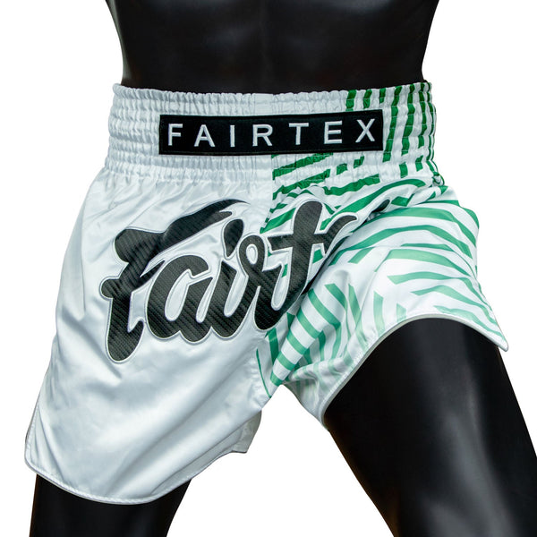 Fairtex BS1923 Muaythai Shorts - White Racer