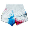 BS1937 Fairtex Acid Jazz White Muaythai Shorts