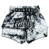 BS1948 Fairtex Grunge White Muaythai Shorts