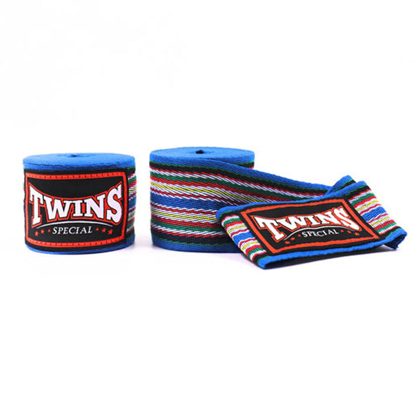 Twins Special CH2 5m Cotton Handwraps - Blue Striped