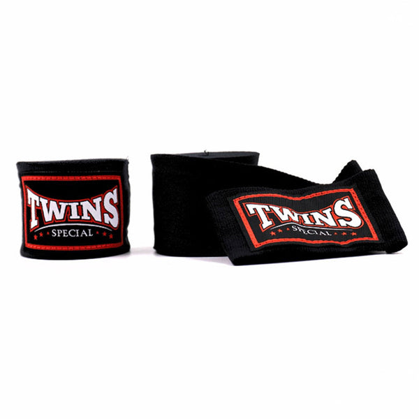 Twins Special CH5 4.5m Elastic Handwraps - Black