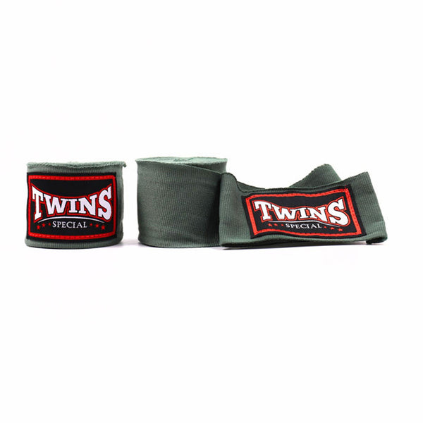 Twins Special CH5 4.5m Elastic Handwraps - Olive Green