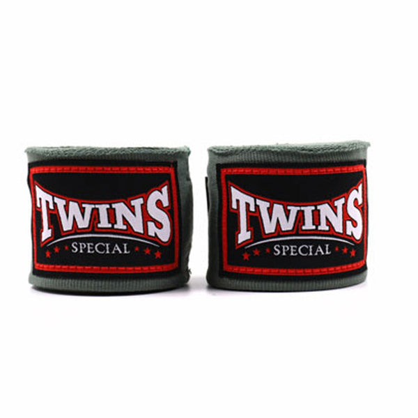 Twins Special CH5 4.5m Elastic Handwraps - Olive Green