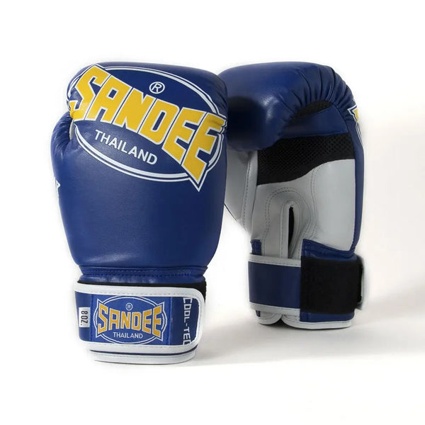 Sandee Cool-Tec Kids Muay Thai Gloves Blue/Yellow
