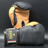Di Nardo Velcro Boxing Gloves Black-Beige