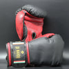 Di Nardo Velcro Boxing Gloves Black-Red
