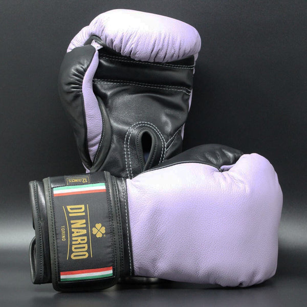 Di Nardo Velcro Boxing Gloves Lavender-Black