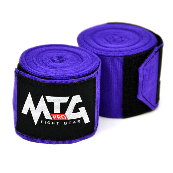 EH1 MTG Pro 5m Elasticated Handwraps Purple