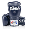 Fairtex BGL3 Lace-up Sparring Gloves - Blue