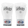 Fairtex BGL3 Lace-up Sparring Gloves - White