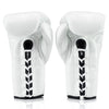 Fairtex BGL3 Lace-up Sparring Gloves - White