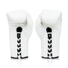 Fairtex BGL6 Lace-up Competition Boxing Gloves - White