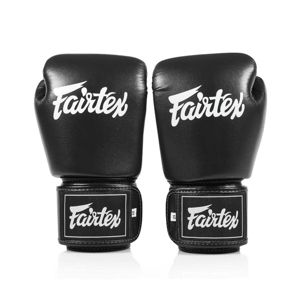 Fairtex BGV1C-PLUS Microfibre Boxing Gloves - Black