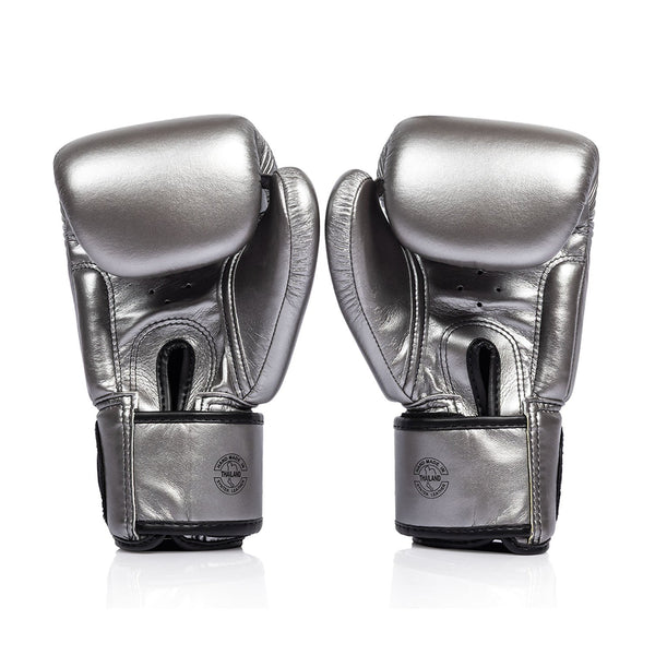 Fairtex BGV1C-PLUS Microfibre Boxing Gloves - Gun Metallic