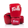 Red fairtex bgv1c plus boxing gloveson a white background