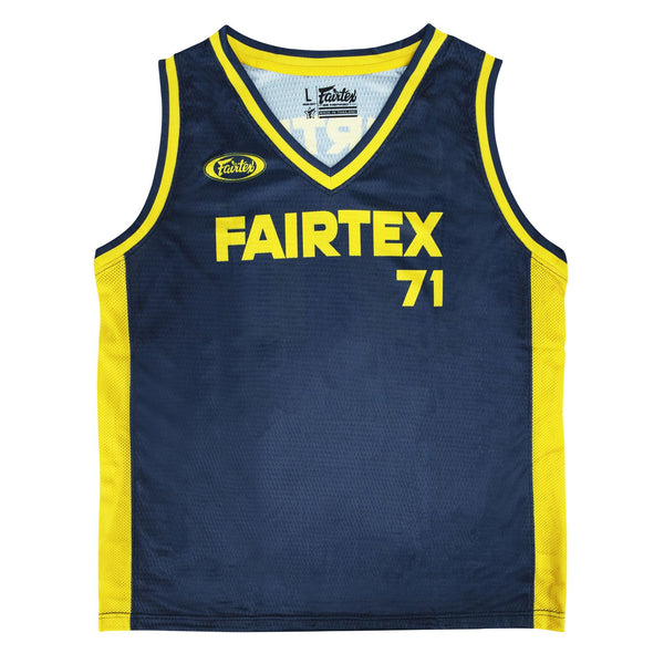 Fairtex JS27 Basketball Jersey - Navy-Yellow