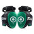 Fairtex TP5 Ultra Lite Thigh Pads - Black-Green