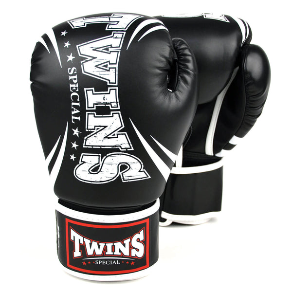 Twins FBGVDM3-TW6 Non-Leather Boxing Gloves Black