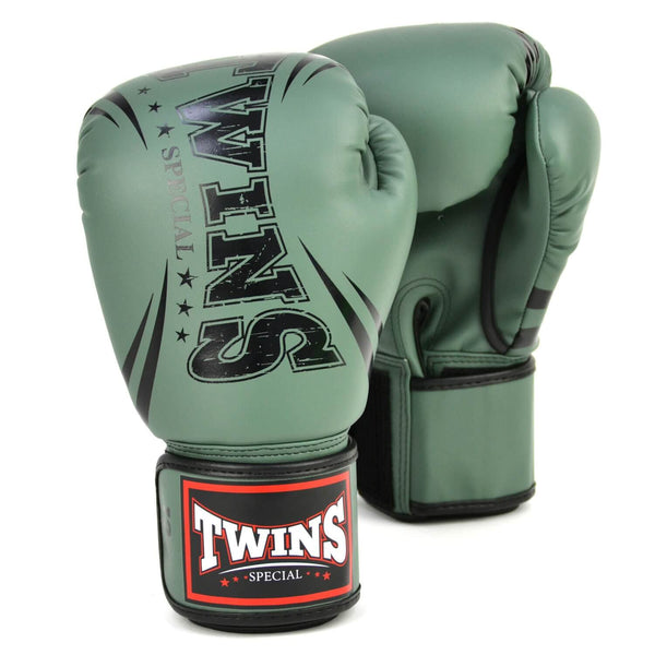 Twins FBGVDM3-TW6 Non-Leather Boxing Gloves Olive