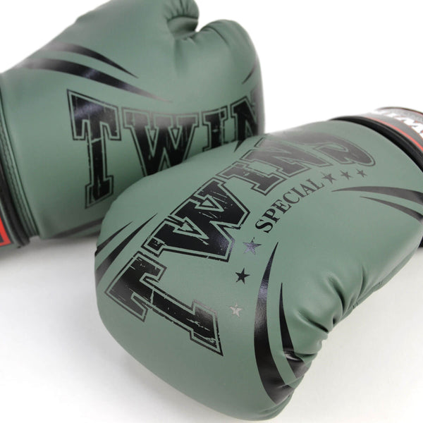 Twins FBGVDM3-TW6 Non-Leather Boxing Gloves Olive
